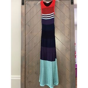 Multi-color Parker knit dress